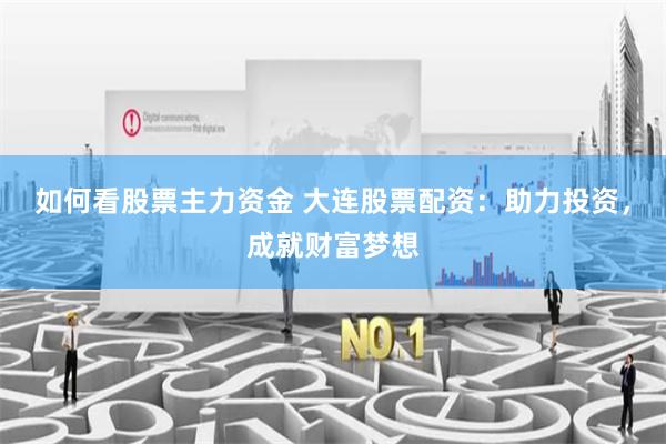 如何看股票主力资金 大连股票配资：助力投资，成就财富梦想